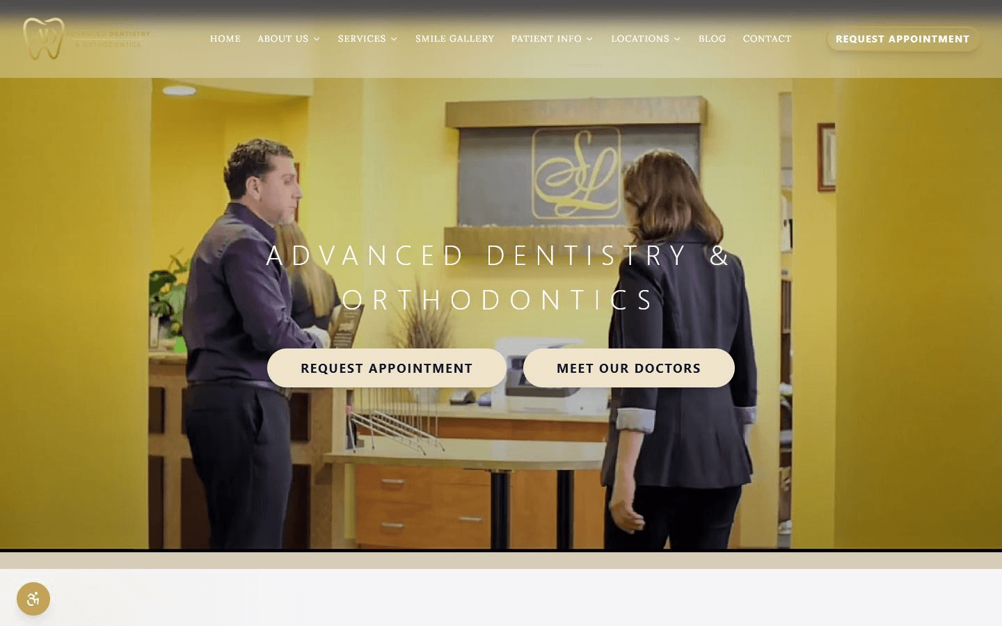 Advanced Dentistry SoCal website screenshot