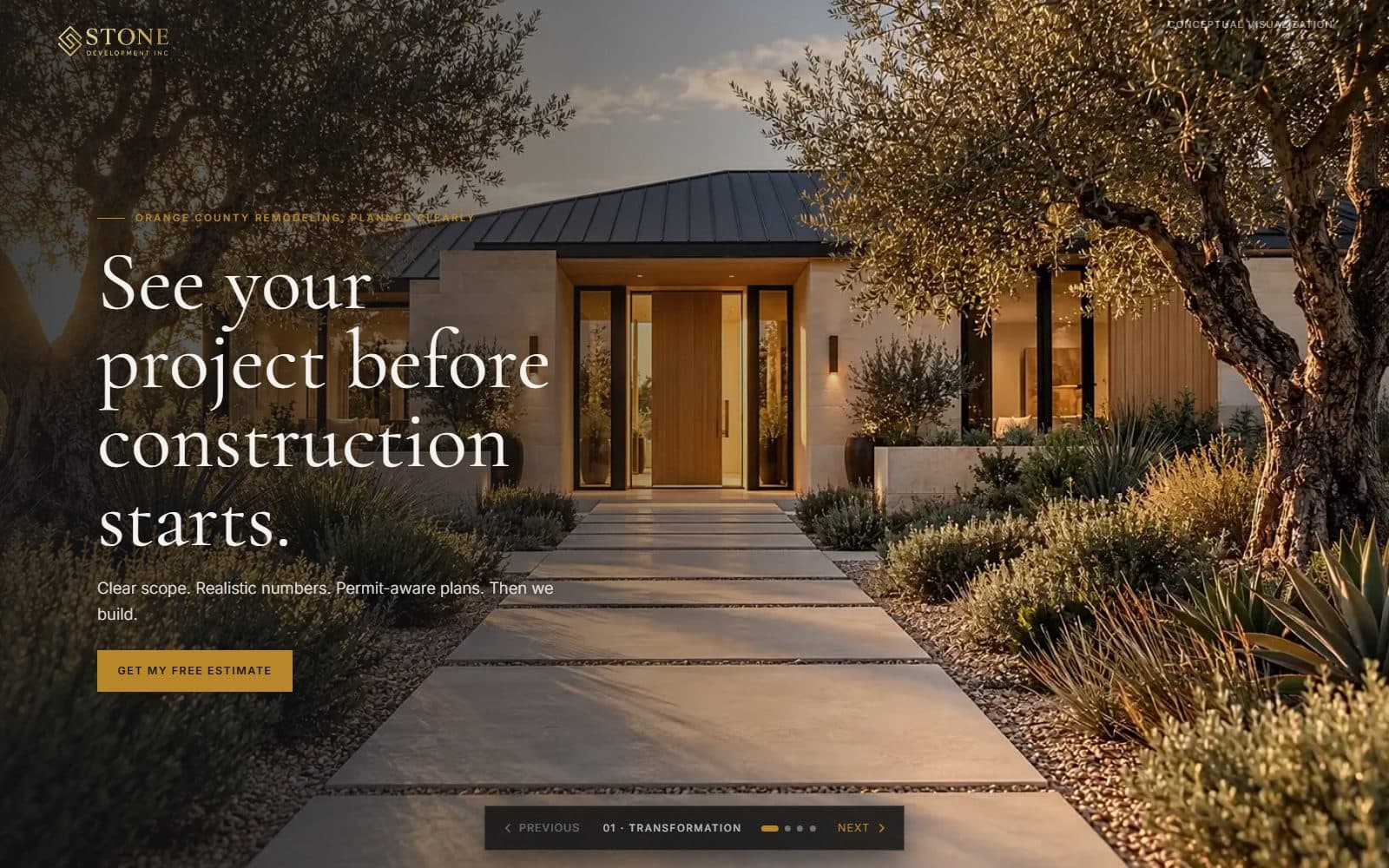 Stone Development Inc. website screenshot